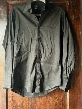 Couture USA Black Tailored Button Down Shirt Size XS — Vintage Melrose Ave